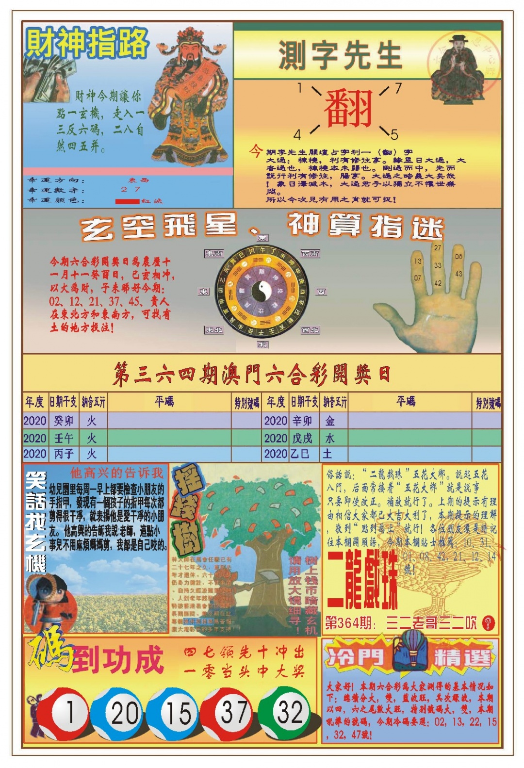 364期(新版)四柱预测B[图]