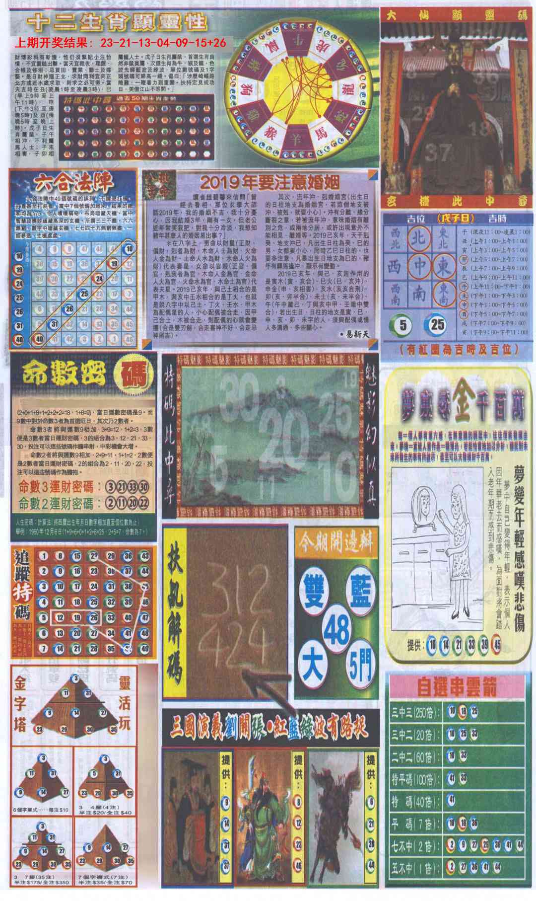 364期新报跑狗-2(背面)[图]