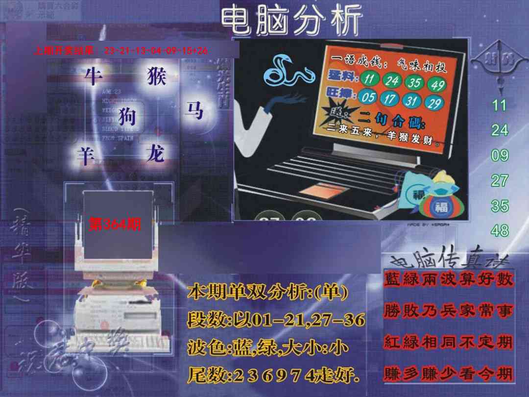 364期正版电脑分析贴士報[图]