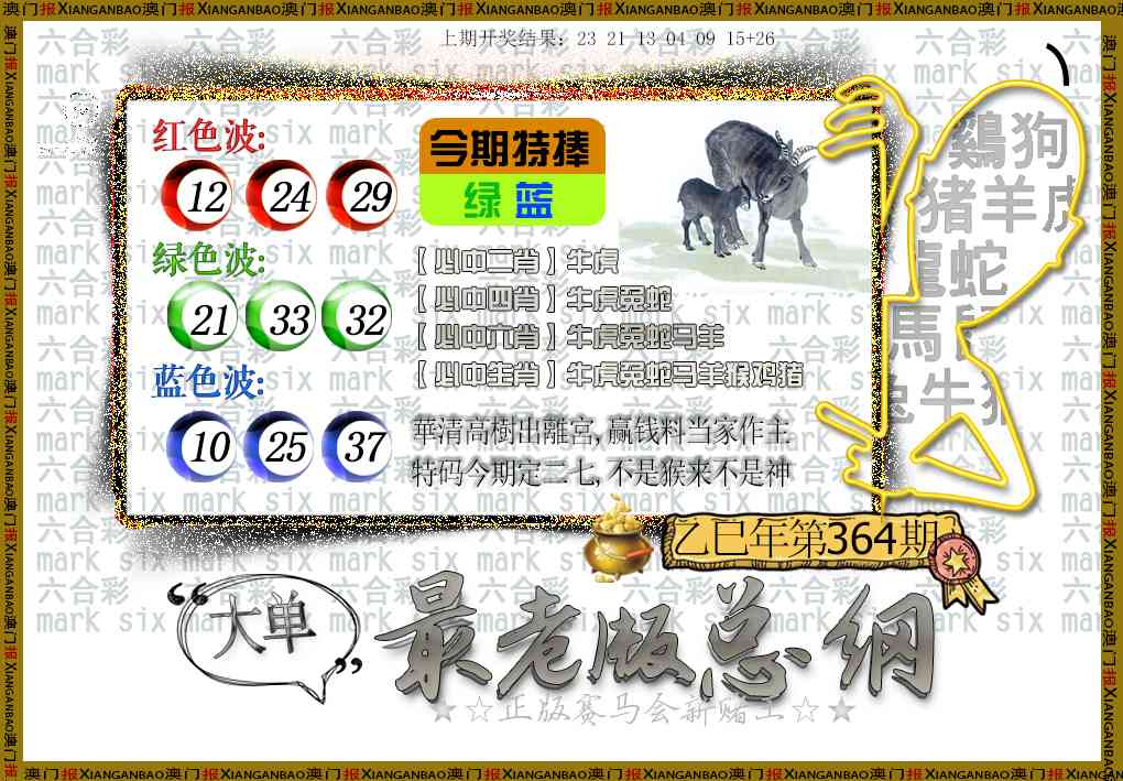 364期最老版总纲[图]