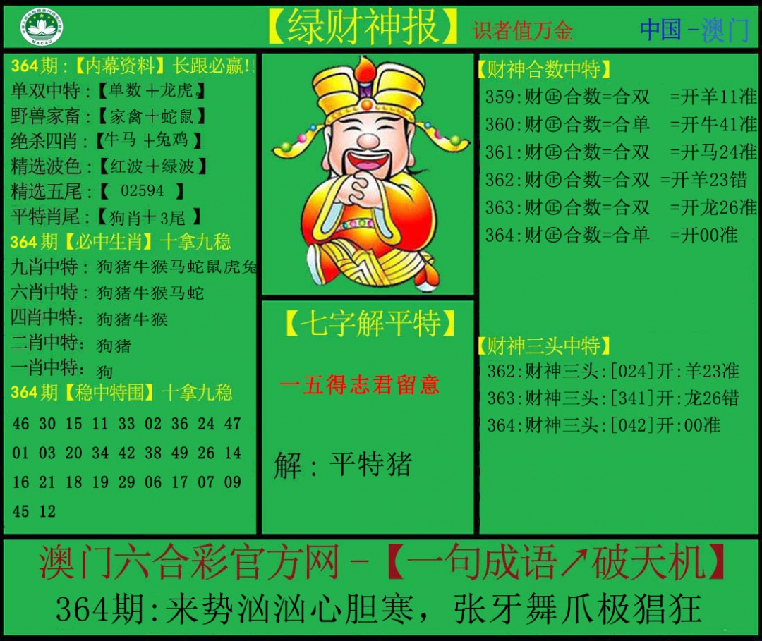 364期绿财神[图]