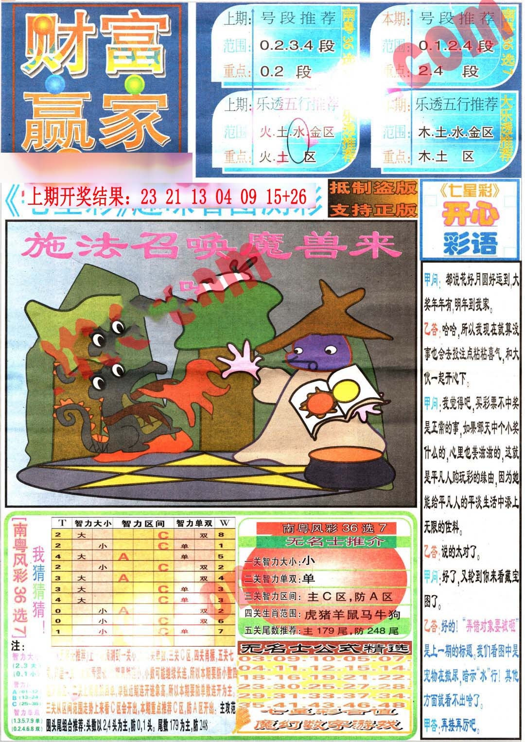 364期财富赢家（七星彩）[图]