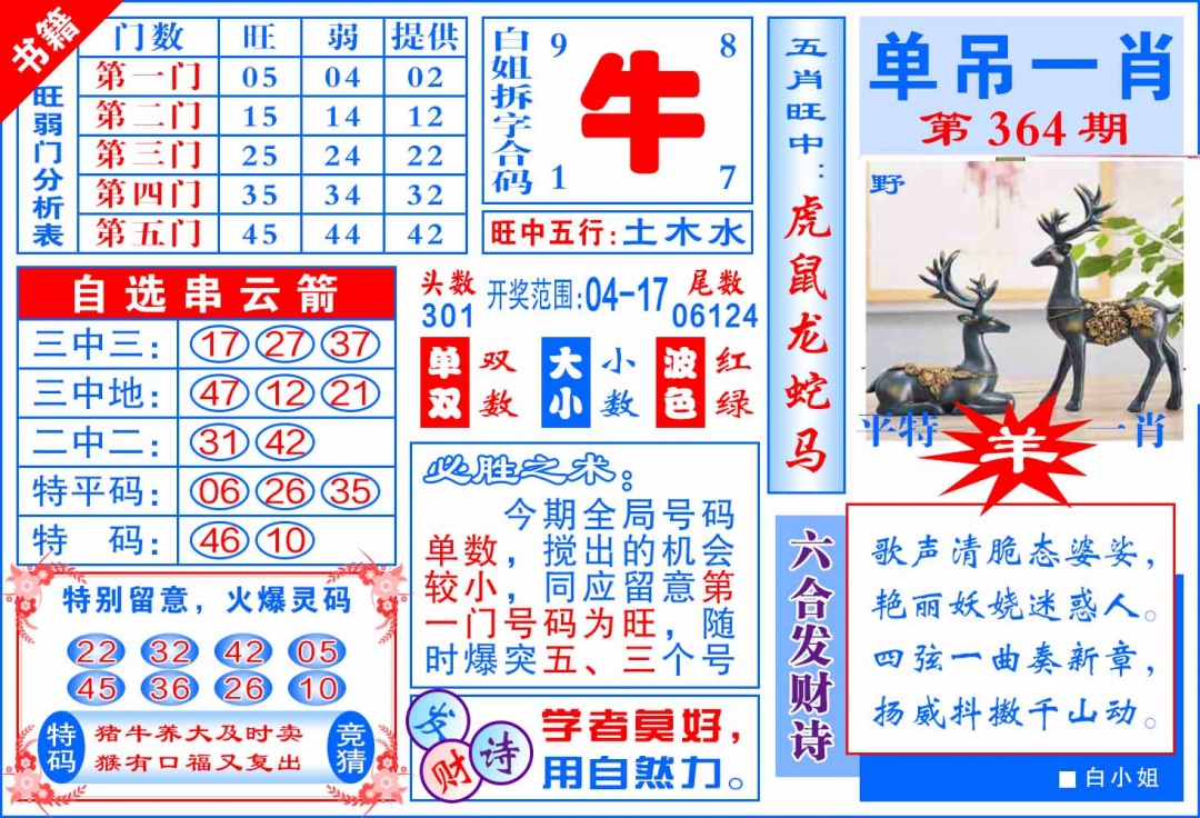 364期澳门单吊一肖[图]