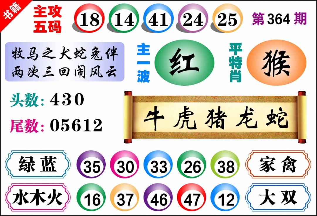 364期澳门主攻五码[图]