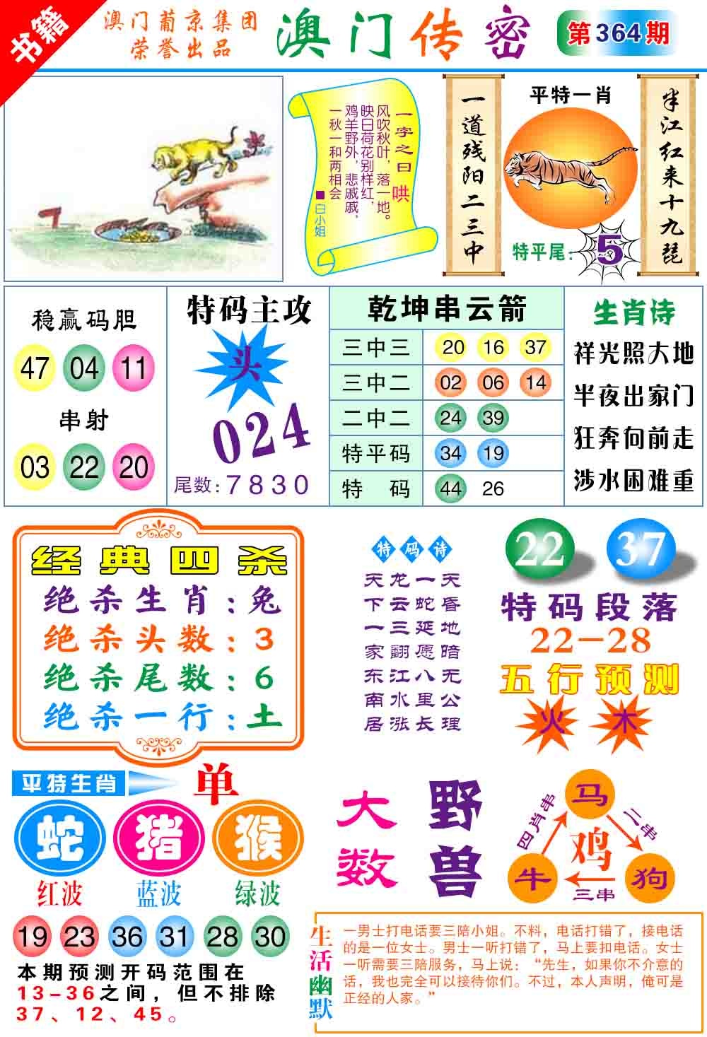 364期澳门传密心水[图]